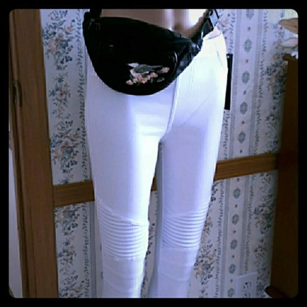 Moto White Jeggings